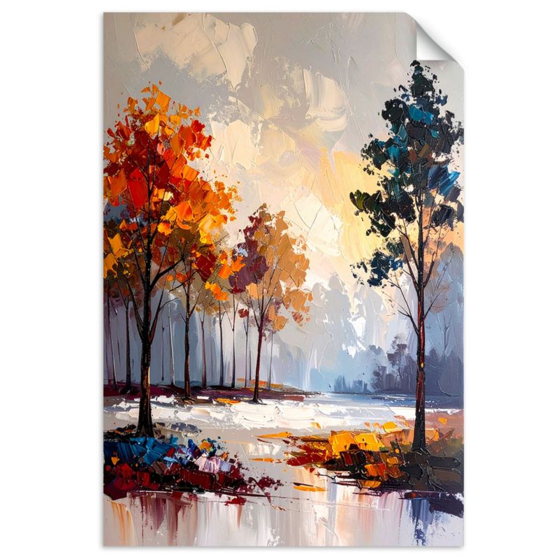 Naklejka na ścianę Feeby Krajobraz Las Drzewa Natura 60x90cm 1szt