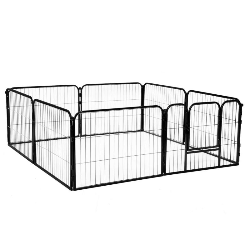 Kojec dla zwierząt Springos wybieg dla szczeniaków klatka metalowa dla psa 165 x 165 cm 1 szt.