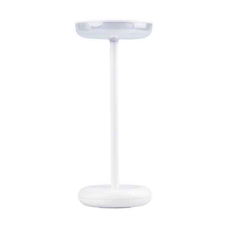 Lampa stołowa Kanlux Fluxy biała LED 1.7W 3000K 140lm bezprzewodowa IP44 wym: 26 x 11 x 11 cm metal - 1 szt.