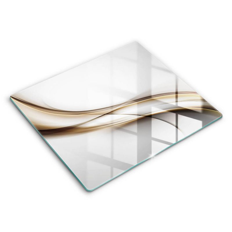 Szklana deska do krojenia Wallfluent 60x52 cm Łagodne linie abstrakcja 1 szt.