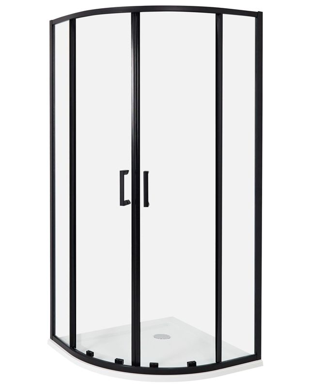 Kabina prysznicowa Jukatan 90 x 90 x 185 cm Czarny 1 szt.