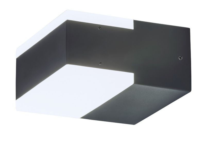 Kinkiet ścienny zewnętrzny Rabalux Bona antracytowo-biały LED 9W 4000K 678lm IP54 wym: 5,6 x 11 x 11,2 cm metal - 1 szt.