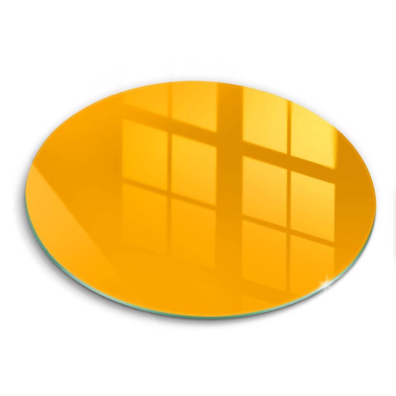 Szklana deska do krojenia Wallfluent fi30 cm Kolor ciemny żółty 1 szt.