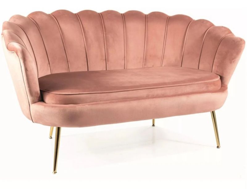 Sofa Signal CAMELLIA 2 VELVET różowa 1 szt