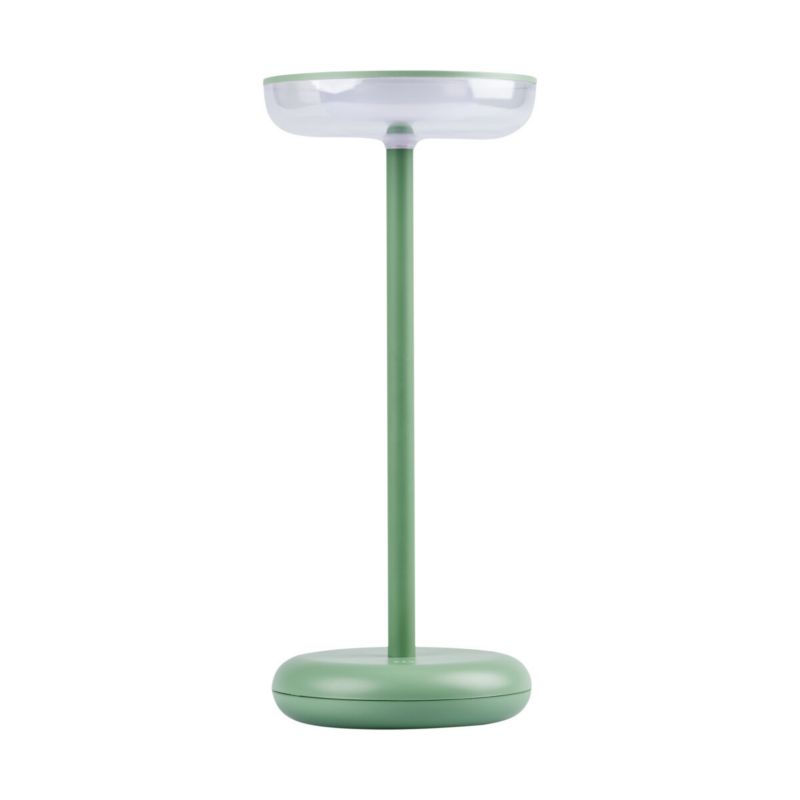 Lampka stołowa Kanlux Fluxy zielono-biała LED 1.7W 3000K 140lm bezprzewodowa IP44 wym: 26 x 11 x 11 cm metal - 1 szt.