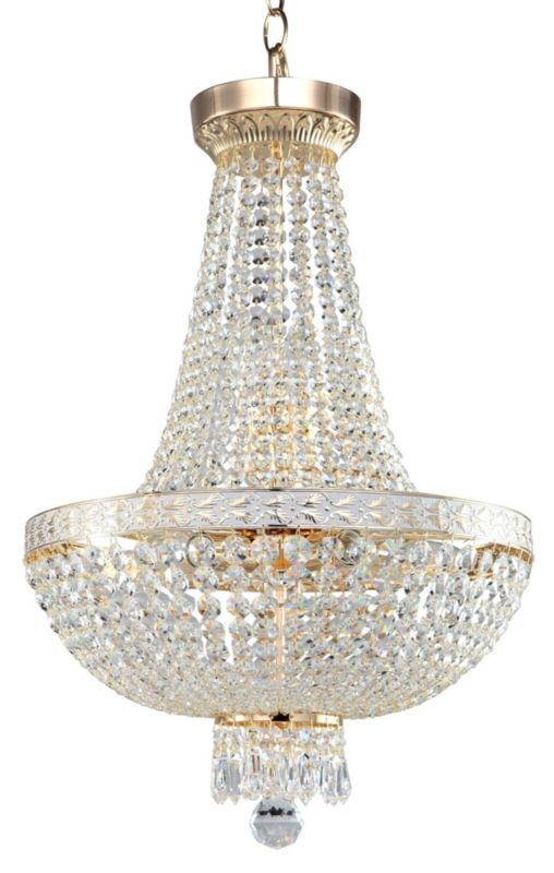 Lampa wisząca Maytoni Bella 7150 mosiężno-złota kryształowa 6xE14 x 60W 1 szt.