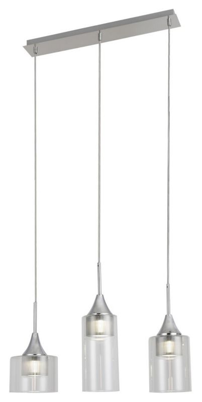 Lampa wisząca Rabalux Candice 3509 chromowana przezroczysty nowoczesna wbudowany LED 15W 1 szt.