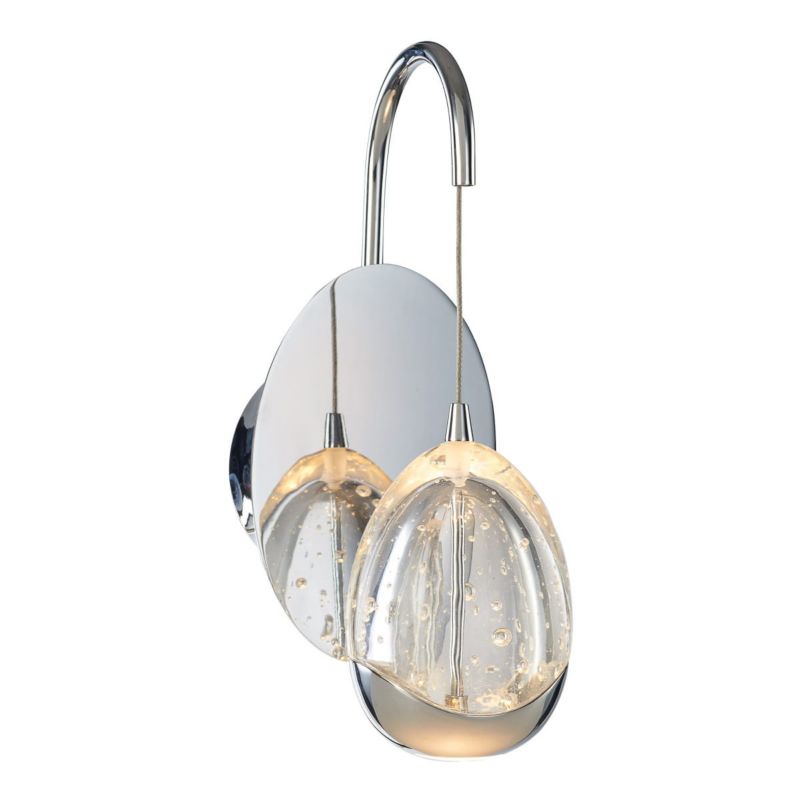 Kinkiet ścienny Italux Huelto chromowany styl nowoczesny LED 4.8W 3000K 290lm IP20 wym: 26,5 x 11 cm - 1 szt.