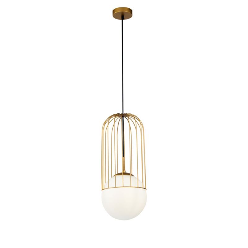 Lampa wisząca Maytoni Telford mosiężno-złota wym: 176 x 20 x 20 cm 1xE27 x 1 szt.