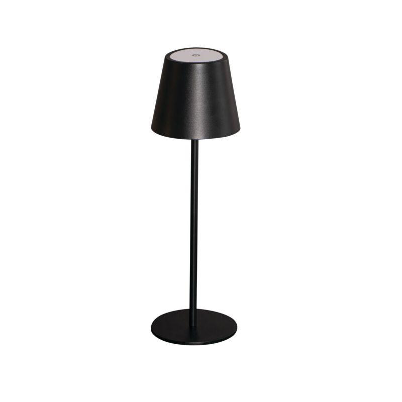 Lampa stołowa Kanlux Inita czarna LED 1.2W 3000K 165lm bezprzewodowa IP54 wym: 36.9 x 11 x 11 cm metal - 1 szt.