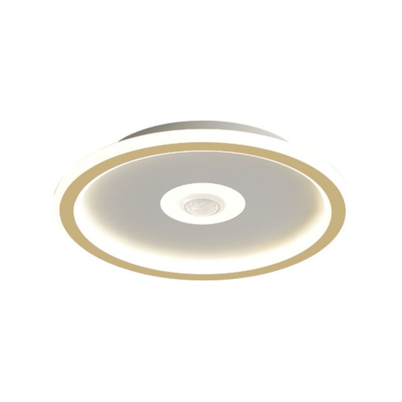 Plafon sufitowy Abigali Slim Motion biało-złoty LED 24W 3000K 1920lm IP20 wym: 4,5 x 30 x 30 cm metal - 1 szt.