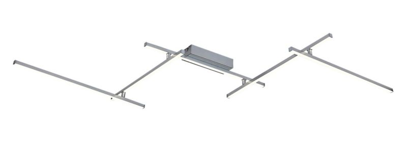 Lampa sufitowa wisząca Rabalux Negan srebrno-biała wym: 11,5 x 178 x 178 cm wbudowany LED 40W 1 szt.