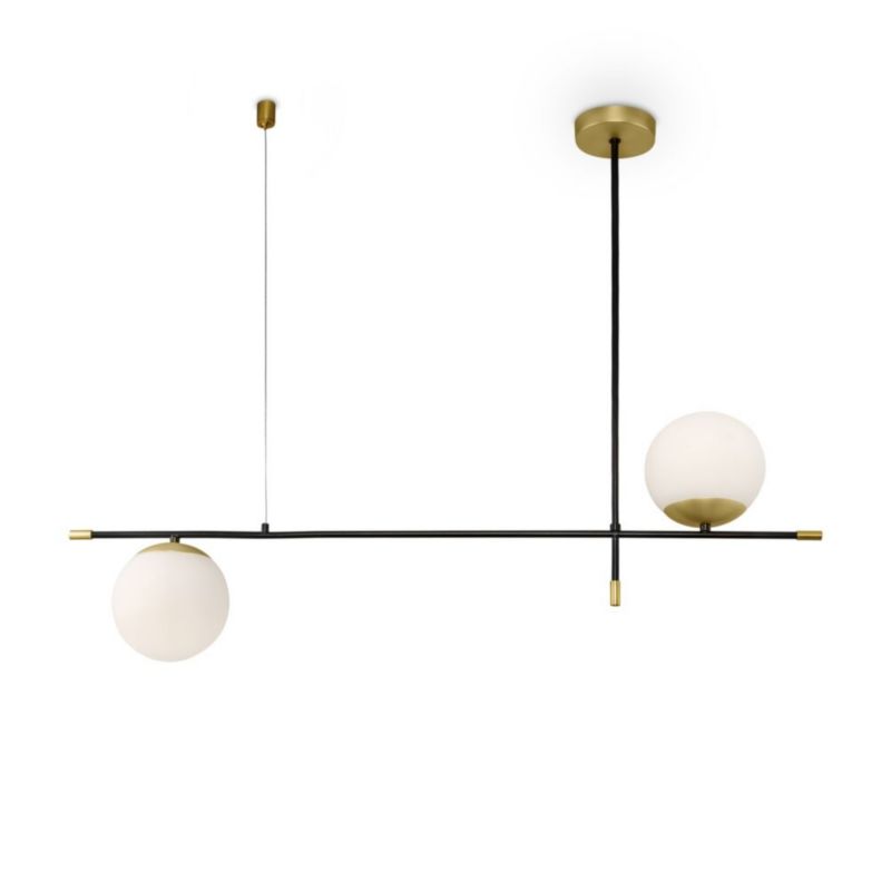 Lampa wisząca Maytoni Nostalgia mosiężno-złota wym: 76 x 15 x 95 cm 2xE14 x 40W 1 szt.