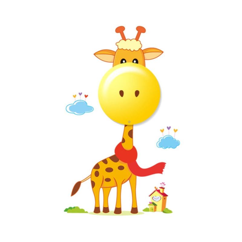 Kinkiet ścienny Milagro Giraffe multikolor do pokoju dziecka LED 0.6W IP20 wym: 12,5 x 4 cm - 1 szt.