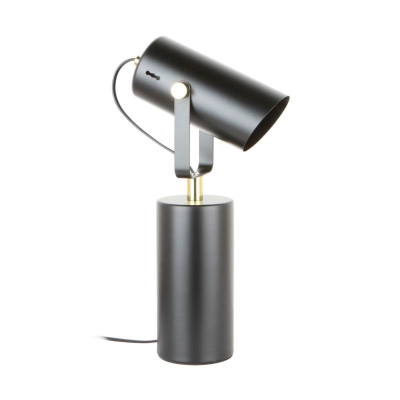 Lampa biurkowa Zuma Line Resi czarny mat-złota 1 x E27 x 40W IP20 wym: 40 x 11.3 x 19.5 cm metal - 1 szt.