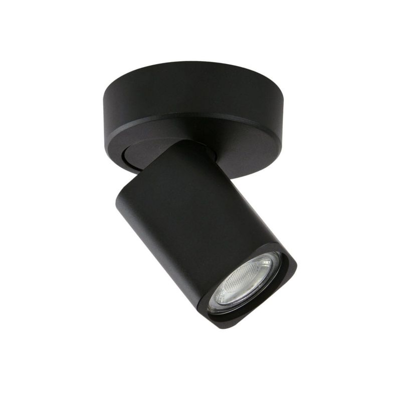 Kinkiet ścienny Italux Senova czarny styl nowoczesny 1 x GU10 x 35W IP20 wym: 9 x 12,5 cm - 1 szt.