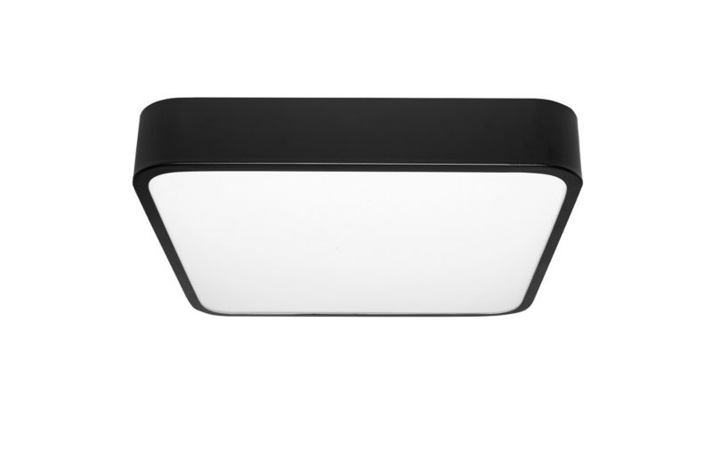 Plafon IdeaLED Hollywood czarno-biały LED 24W 4000K 2160lm IP20 wym: 5 x 30 x 30 cm metal - 1 szt.