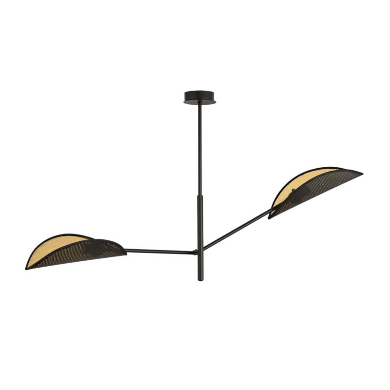 Żyrandol Emibig Vene czarno-złoty wym: 51 x 102 cm 2xE14 x 10W 1 szt.