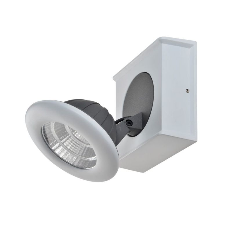 Kinkiet ścienny Italux Catalina biały styl nowoczesny LED 7W 3000K 660lm IP20 wym: 11 x 11 cm - 1 szt.
