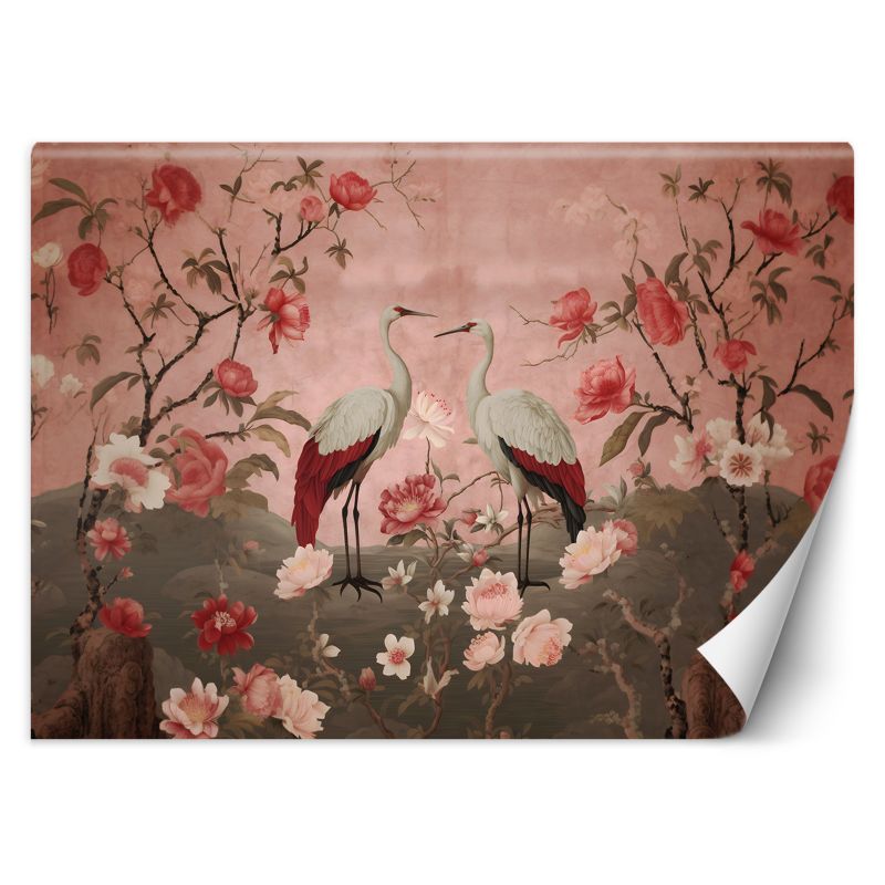 Fototapeta Feeby Kwiaty i ptaki Chinoiserie 150x105 1 szt