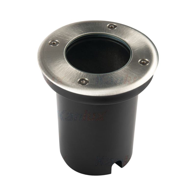 Lampa gruntowa najazdowa Kanlux Moro chromowana 1 x GU10 x 20W IP67 wym: 12,4 x 11 x 11 cm - 1 szt.
