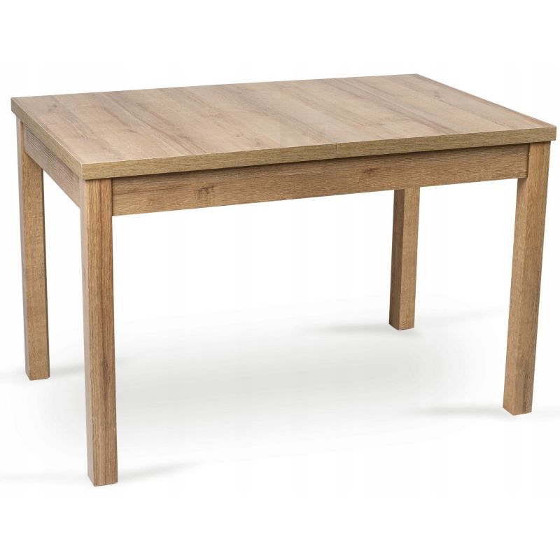 Stół Prostokątny Skubi 120-160 cm Mebel Elite Rozkładany Dąb Riviera 1 szt