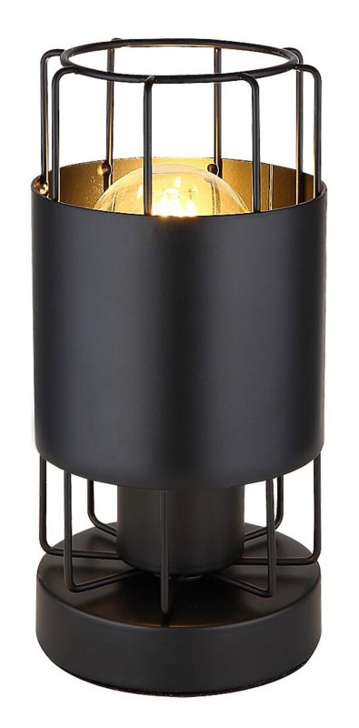 Lampka stołowa Rabalux Dimitri czarna 1 x E27 x 40W IP20 wym: 21 x 11 x 11 cm metal - 1 szt.
