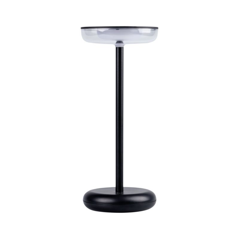 Lampka stołowa Kanlux Fluxy czarno-biała LED 1.7W 3000K 140lm bezprzewodowa IP44 wym: 26 x 11 x 11 cm metal - 1 szt.