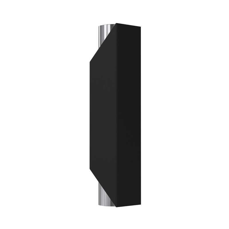 Kinkiet ścienny Luminex Wall czarny mat-chromowany góra-dół 2 x GU10 x 8W IP20 wym: 29 x 6 x 8 cm - 1 szt.