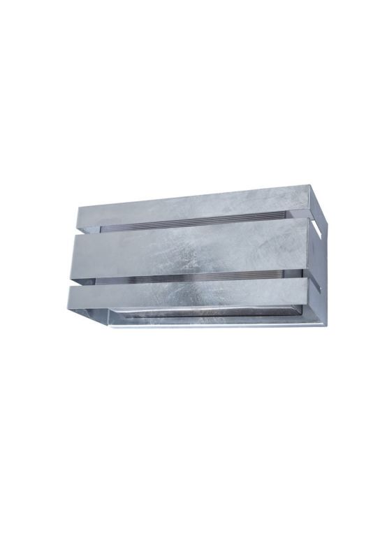 Kinkiet ścienny zewnętrzny Lutec Vidar srebrno-biały 1 x E27 x 40W IP54 wym: 11 x 25 x 11,3 cm - 1 szt.