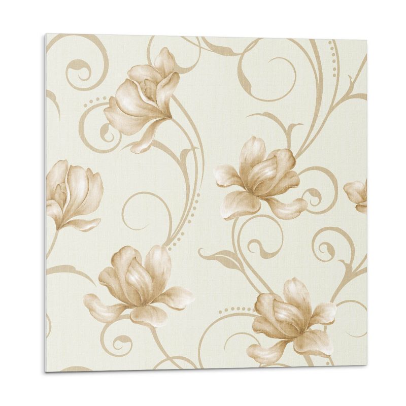 Kafelki samoprzylepne Wallfluent 30x30 cm Fale z kwiatowym akcentem 9 szt.