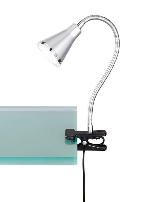 Lampka biurkowa RL Arras srebrna LED 4W 3000K 350lm z klipsem IP20 wym: 32 x 7 x 7 cm tworzywo sztuczne - 1 szt.