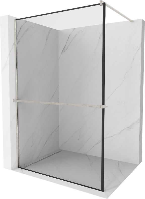 Ścianka prysznicowa Mexen Kioto+ czarny wzór 90x200 cm 800-090-121-97-70 1 szt.