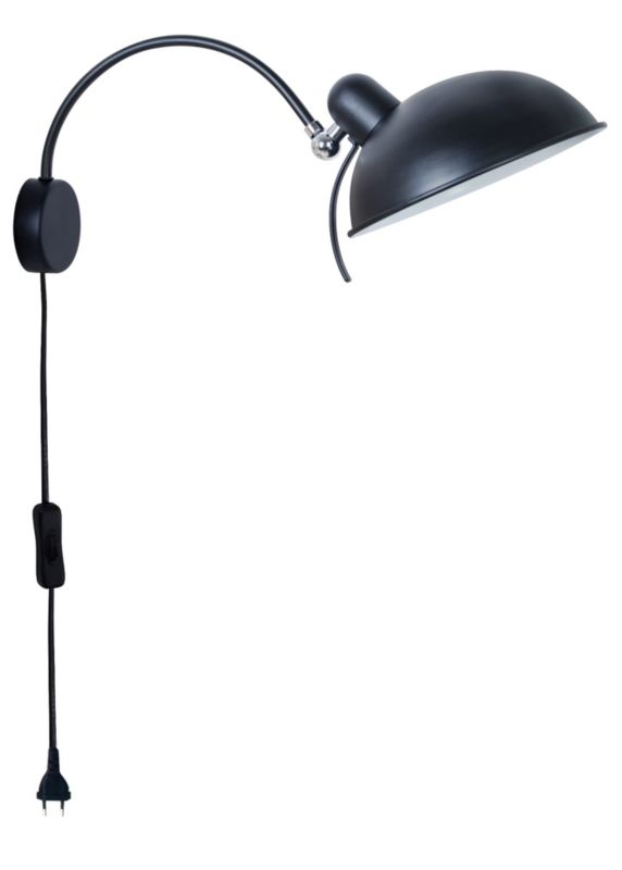 Kinkiet ścienny Candellux Nora czarno-biały-chromowany 1 x E14 x 40W IP20 wym: 17 x 21 x 46 cm - 1 szt.