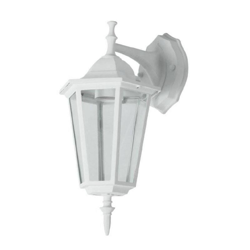 Kinkiet ścienny zewnętrzny V-TAC biały 1 x E27 x 60W IP44 wym: 36 x 20,8 x 17 cm - 1 szt.