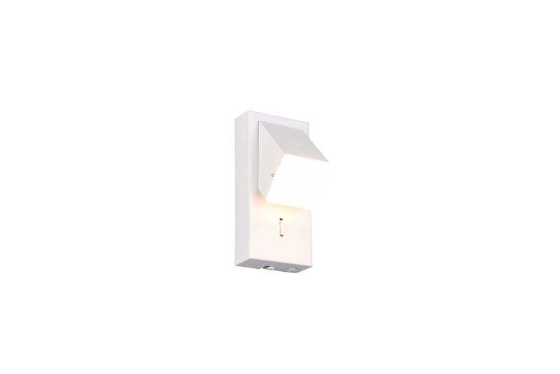 Kinkiet ścienny Trio Raglan biały z włącznikiem styl nowoczesny LED 3W 3000K 400lm IP20 wym: 15 x 7 cm - 1 szt.
