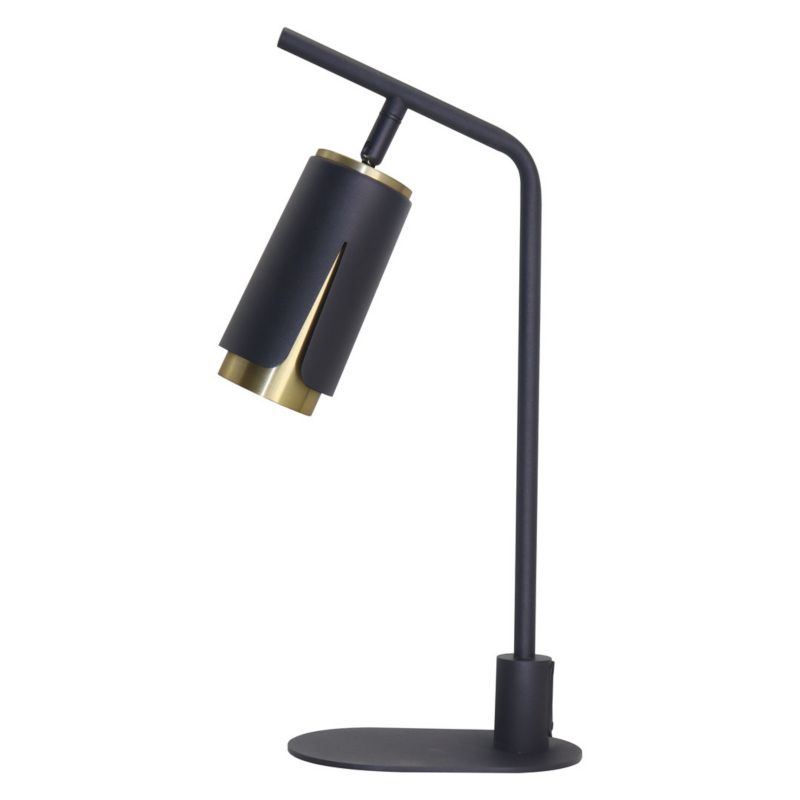 Lampka biurkowa Milagro Flower czarno-złota 1 x GU10 x 8W IP20 wym: 38.5 x 17 x 10.5 cm aluminium - 1 szt.