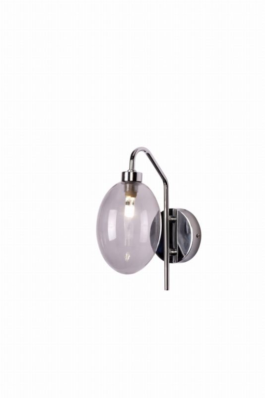 Kinkiet ścienny Candellux Lukka chromowany przezroczysty 1 x G9 x 10W IP20 wym: 25 x 17 x 10 cm - 1 szt.