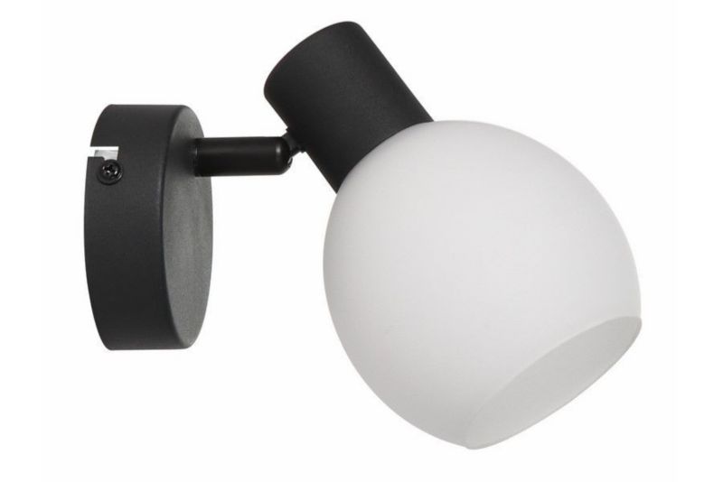 Kinkiet ścienny Reality Cortez czarny styl klasyczny 1 x E14 x IP20 wym: 17 x 14,5 x 10 cm - 1 szt.