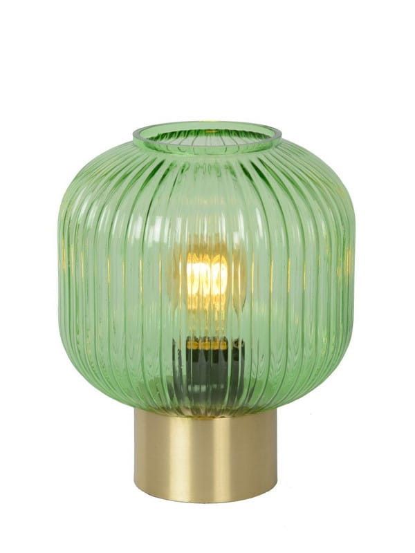 Lampa stołowa Lucide Maloto złoto-zielona 1 x E27 x 40W IP20 wym: 24.5 x 20 x 20 cm szkło - 1 szt.