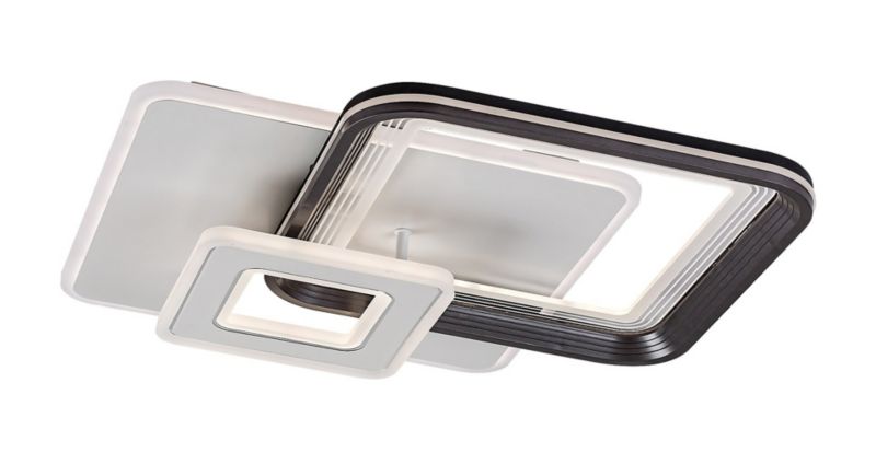 Lampa wisząca Rabalux Stregobor 9376 popielato-biała pilot wbudowany LED 48W 1 szt.