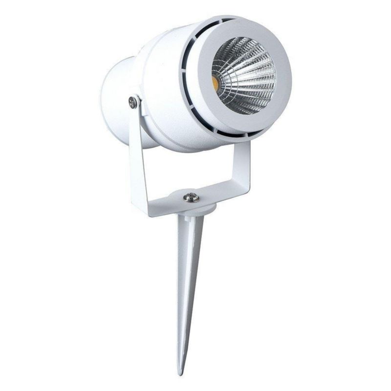Lampa gruntowa wbijana V-TAC 857 biała LED 12W 3000K 920lm IP65 wym: 25,5 x 7,3 cm aluminium - 1 szt.