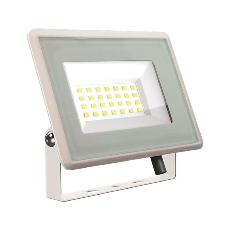 Naświetlacz LED V-TAC biały LED 20W 3000K 1650lm IP65 wym: 10,5 x 12 x 2,7 cm aluminium - 1 szt.