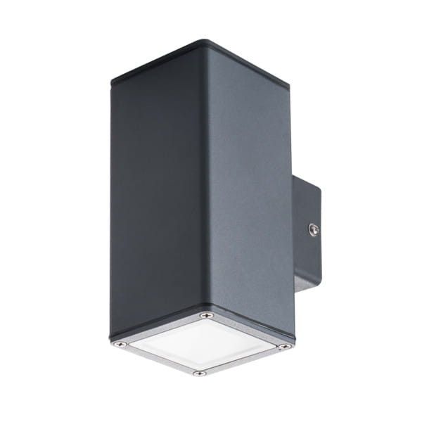 Kinkiet ścienny zewnętrzny Kanlux Gori grafit 2 x GU10 x 35W IP44 wym: 16 x 10 x 7 cm - 1 szt.