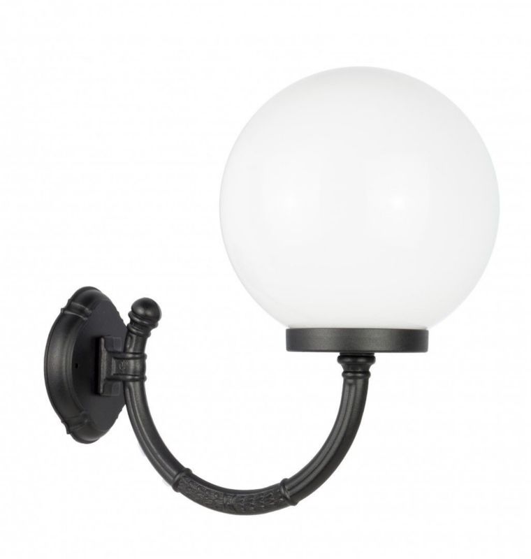 Kinkiet ścienny zewnętrzny SU-MA Kule czarny 1 x E27 x IP43 wym: 40 x 25 x 42,5 cm - 1 szt.