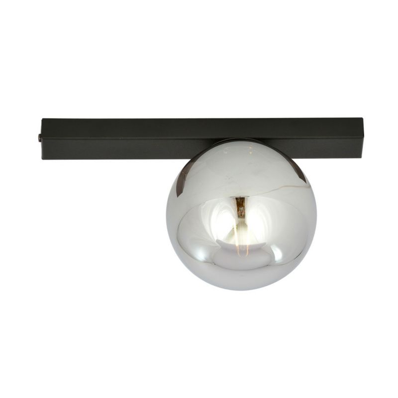 Lampa sufitowa Emibig Fit czarno-grafitowa wym: 17 x 30 cm 1xE14 x 10W 1 szt.