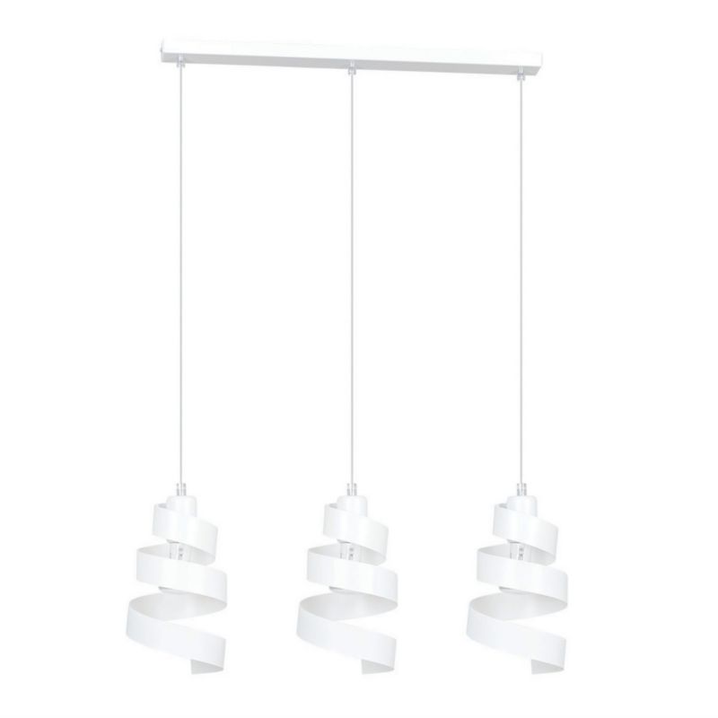 Lampa sufitowa Emibig Saga biała wym: 100 x 66 x 16 cm 3xE27 x 15W 1 szt.
