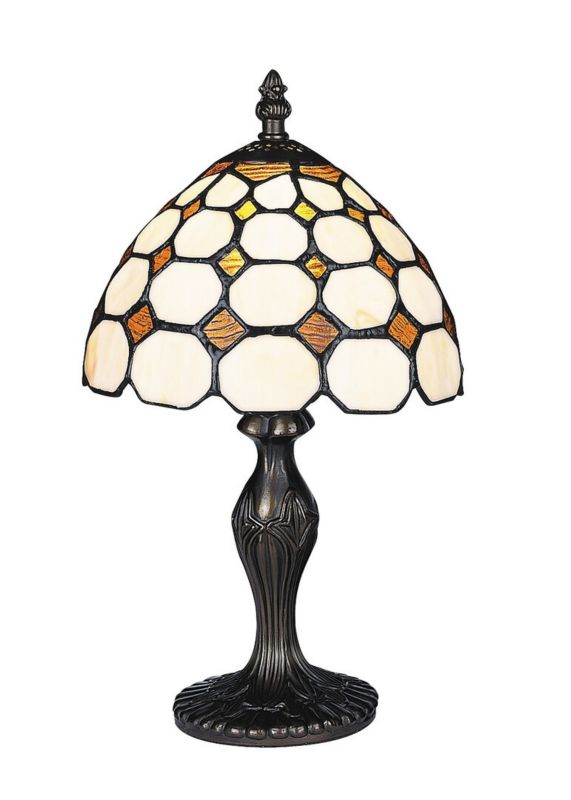 Lampa stołowa Rabalux Marvel wielokolorowo-brąz witrażowa 1 x E14 x 40W IP20 wym: 36.5 x 20 x 20 cm szkło witrażowe - 1 szt.