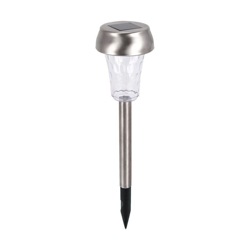 Lampa gruntowa wbijana Struhm Iris chromowana LED 0.06W 6500K 1lm IP44 wym: 38,5 x 8 x 8 cm metal - 1 szt.