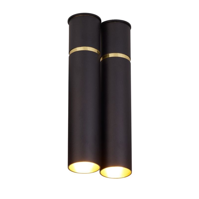 Oprawa sufitowa spot Milagro Lynx czarno-złoty 1 x E14 x 40W IP20 wym: 30,5 x 12 x 12 cm - 1 szt.